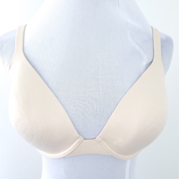 Body by Victoria 34DD Full Coverage Uplift Bra Beige Padded Everyday Bra T-Shirt - Picture 1 of 9